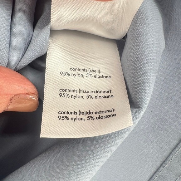 WeWoreWhat Cropped Quarter‎ Zip Jacket Dusty Blue XS NWT - Picture 6 of 11